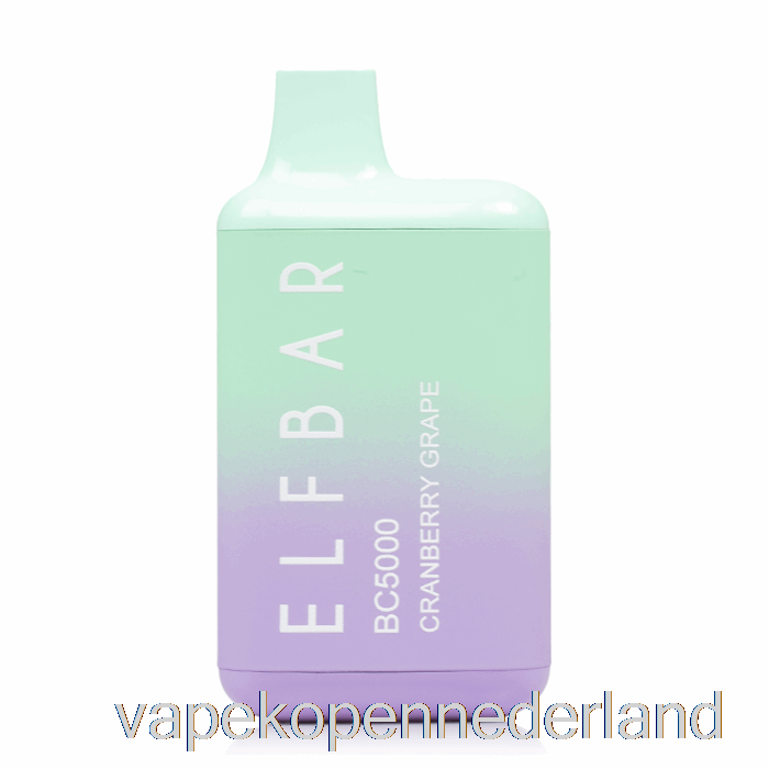Vape Nederland Bc5000 0% Nul Nicotine Wegwerp Cranberry Druif
